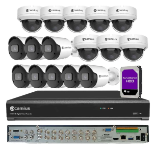 Hikvision 14 cctv color day 14 channel DVR Machine Ds 7100 series kit with 300m cable
