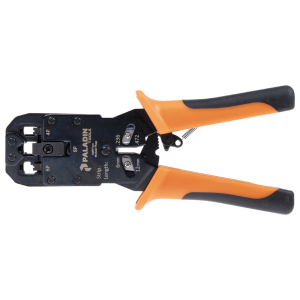 RJ45 Professional Heavy Duty Crimping tool for RJ45/RJ12 Regular and end-pass-through connectors.